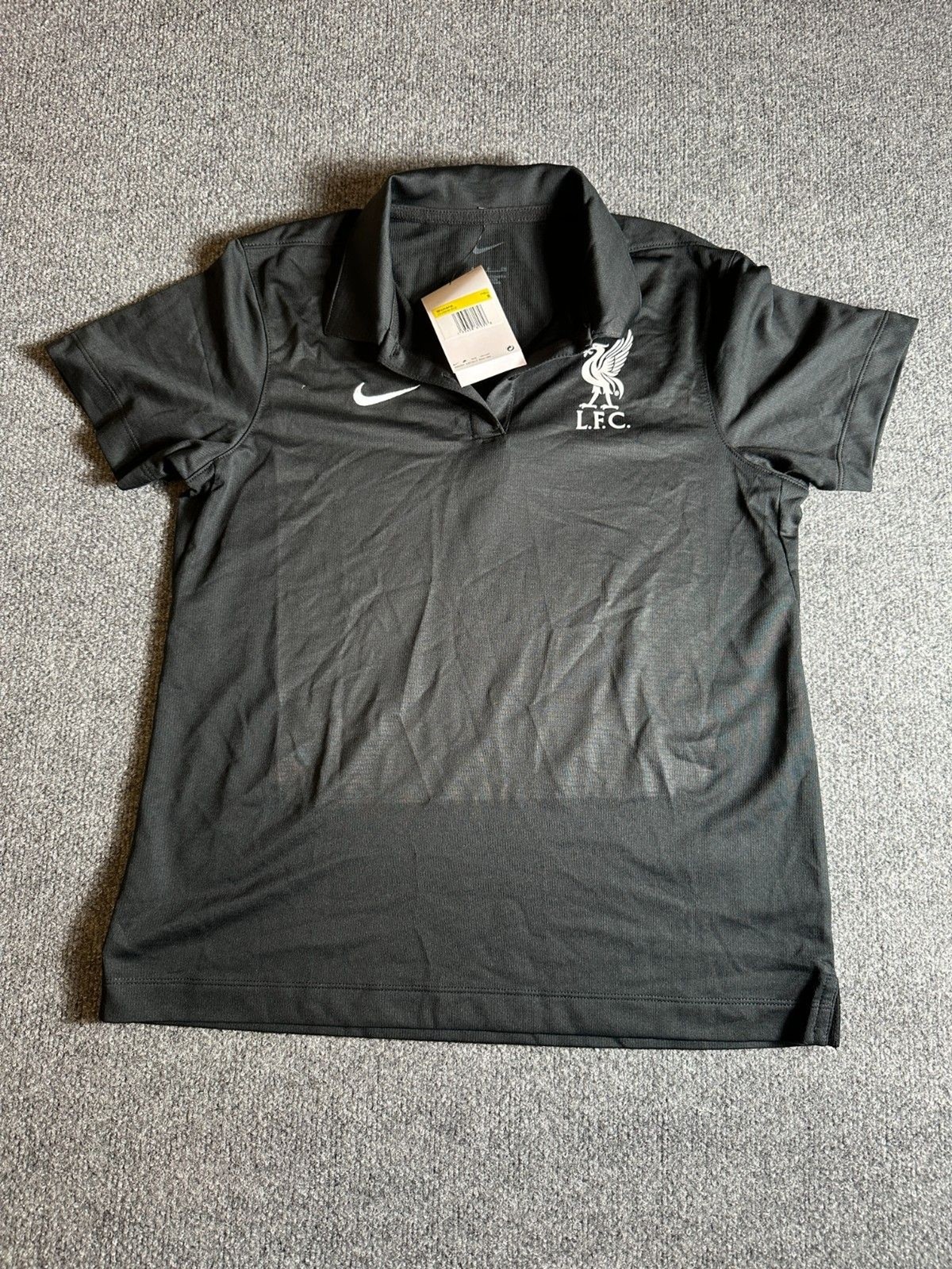 Nike Women’s Dry LFC Polo in Black Custom Size S Style CU3206-010 Sweat-Wicking