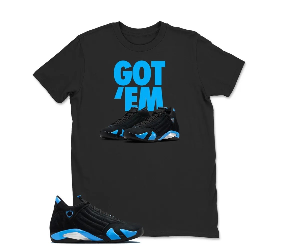 Got ‘Em Shirt To Match JD 14 Black/University Blue, BLACK/WHITE