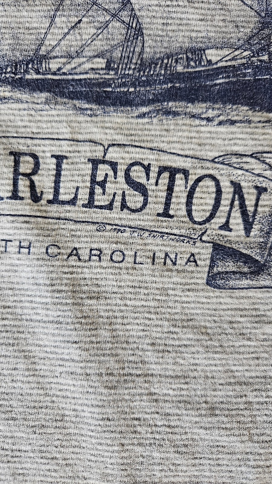 1990 Charleston South Carolina Cal-Cru Adult L Shirt Ship Vintage