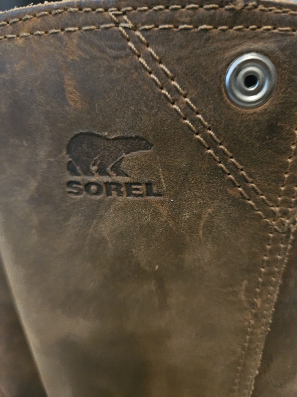 Sorel Slimboot Oiled Leather Suede Tall Riding Boots Sz 7.5 *read
