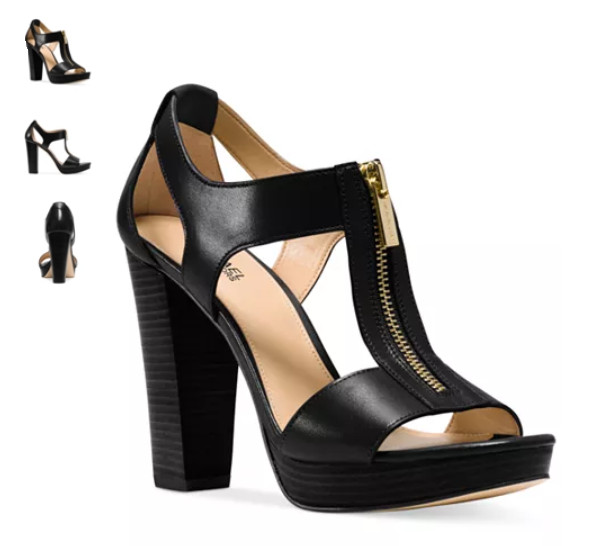 Michael Kors Berkley Leather Platform Sandal Black Women’s US sizes 5-11/NEW!!!