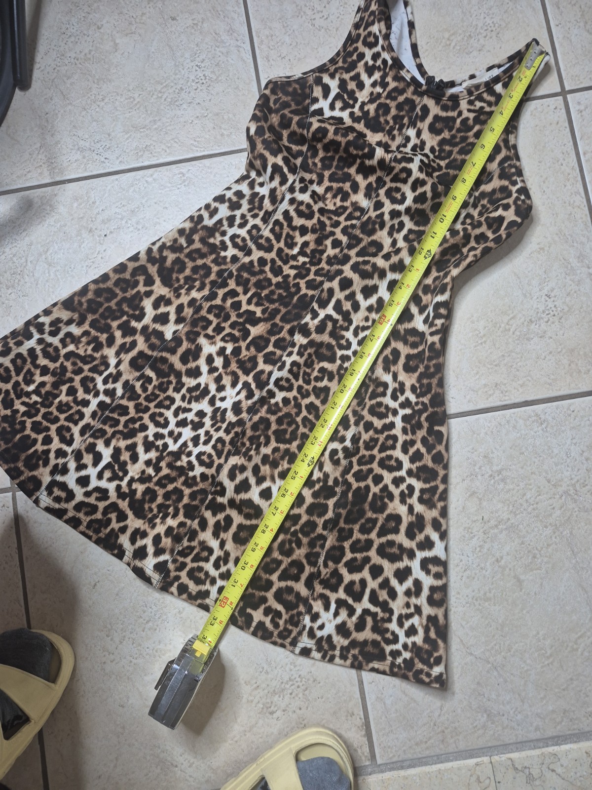 Sugar + Lips Leopard Print Sleeveless Dress