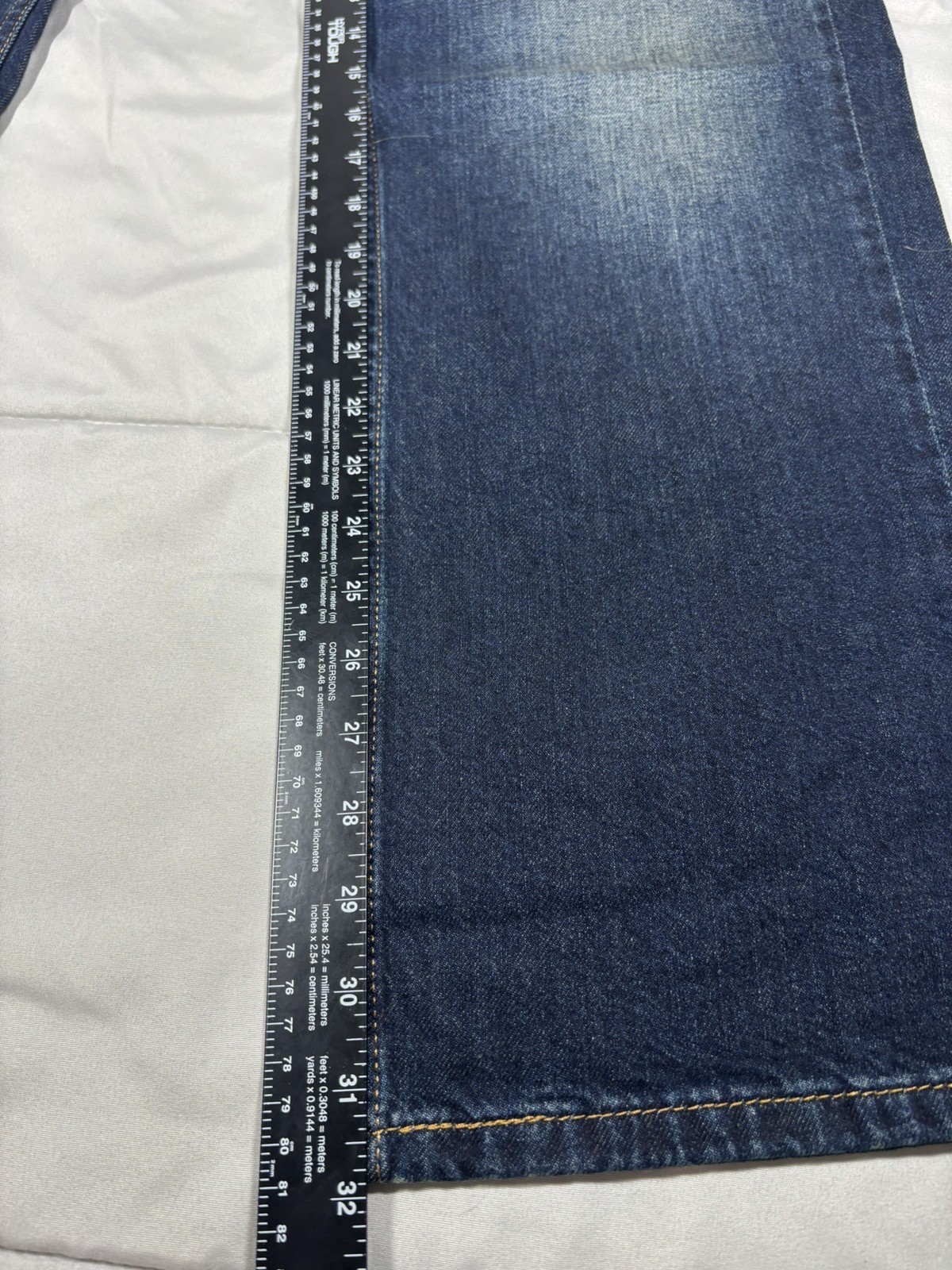 NWT Levi’s 559 Relaxed Straight Fit Stretch Rugged Blue Denim Jeans Mens 36×32