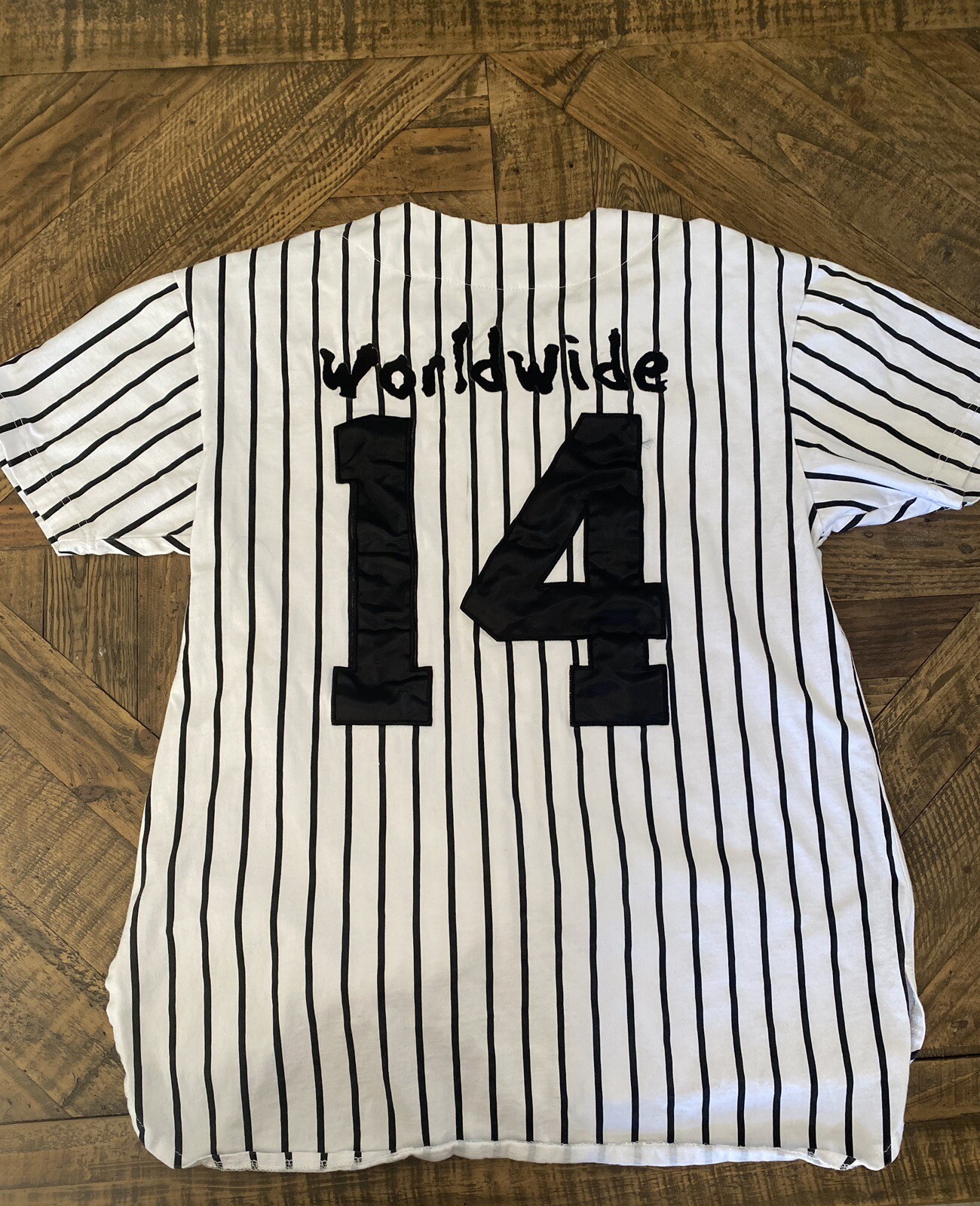 ASAP Rocky Worldwide Starter Baseball Jersey Streetwear Hip Hop Rare Collector