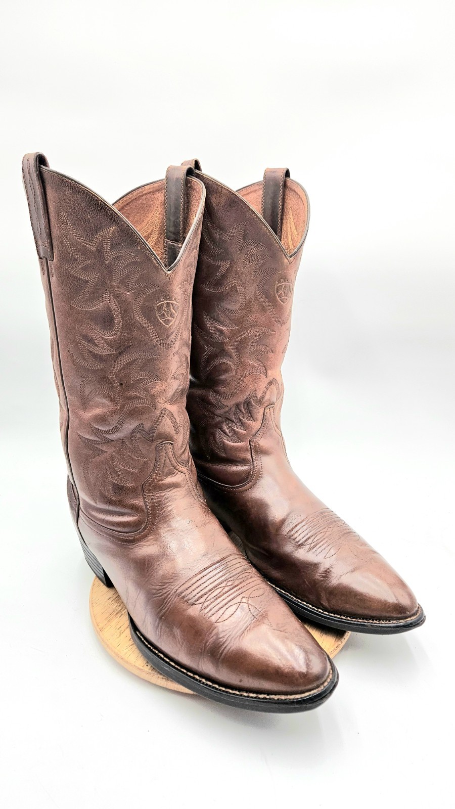 Ariat Mens 34725 Heritage R Toe Western Leather Pull On Cowboy Boots Size 13 D
