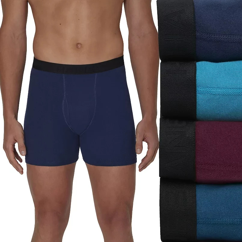 Men’s Hanes BOXER BRIEFS 5 Pk Assorted Colors And Print /Choose your Size