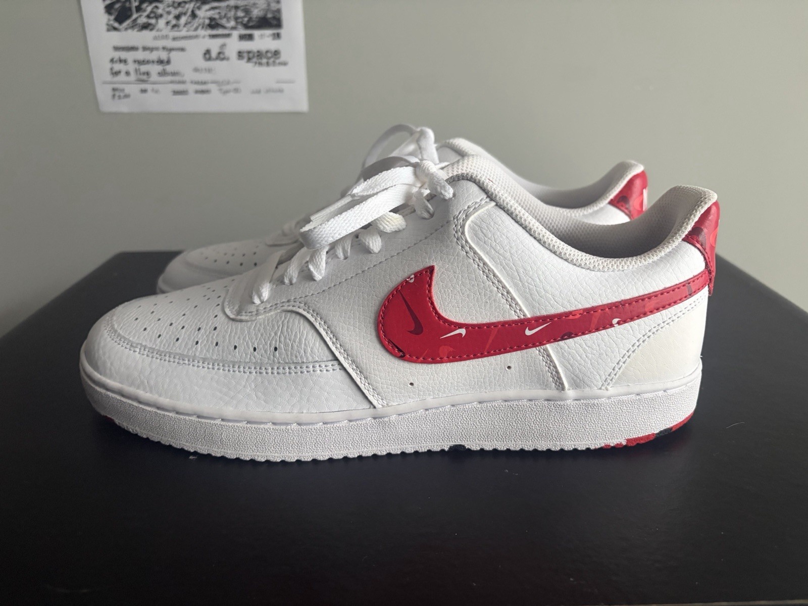Nike Court Vision Low White Red Men’s 10.5 New With Box