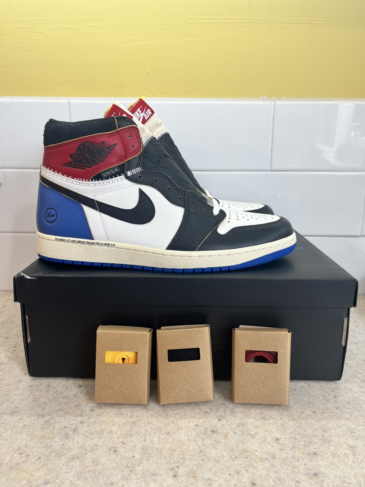 Fragment Design × Union LA x Air Jordan 1 Retro OG High Size 13 IO7847-002