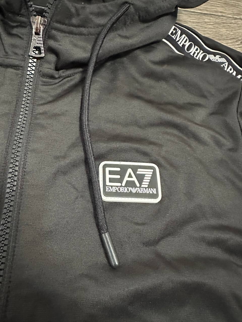 Emporio Armani Track Top jacket Small zip hoodie black men