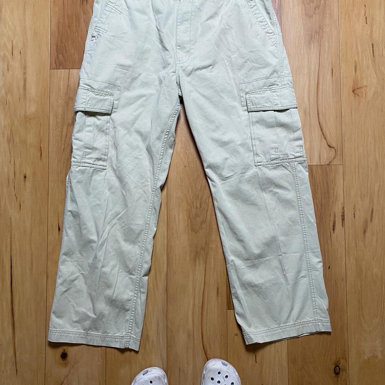 Levi’s Levi Cargo Cream Pants 38X32 Utility Loose Fit Outdoors Workwear