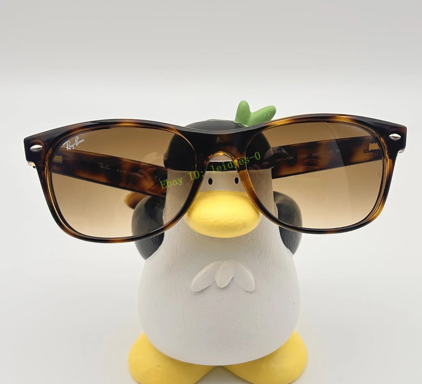 Ray-Ban RB2132 New Wayfarer Sunglasses Light Brown Gradient Lens Havana Frame 55