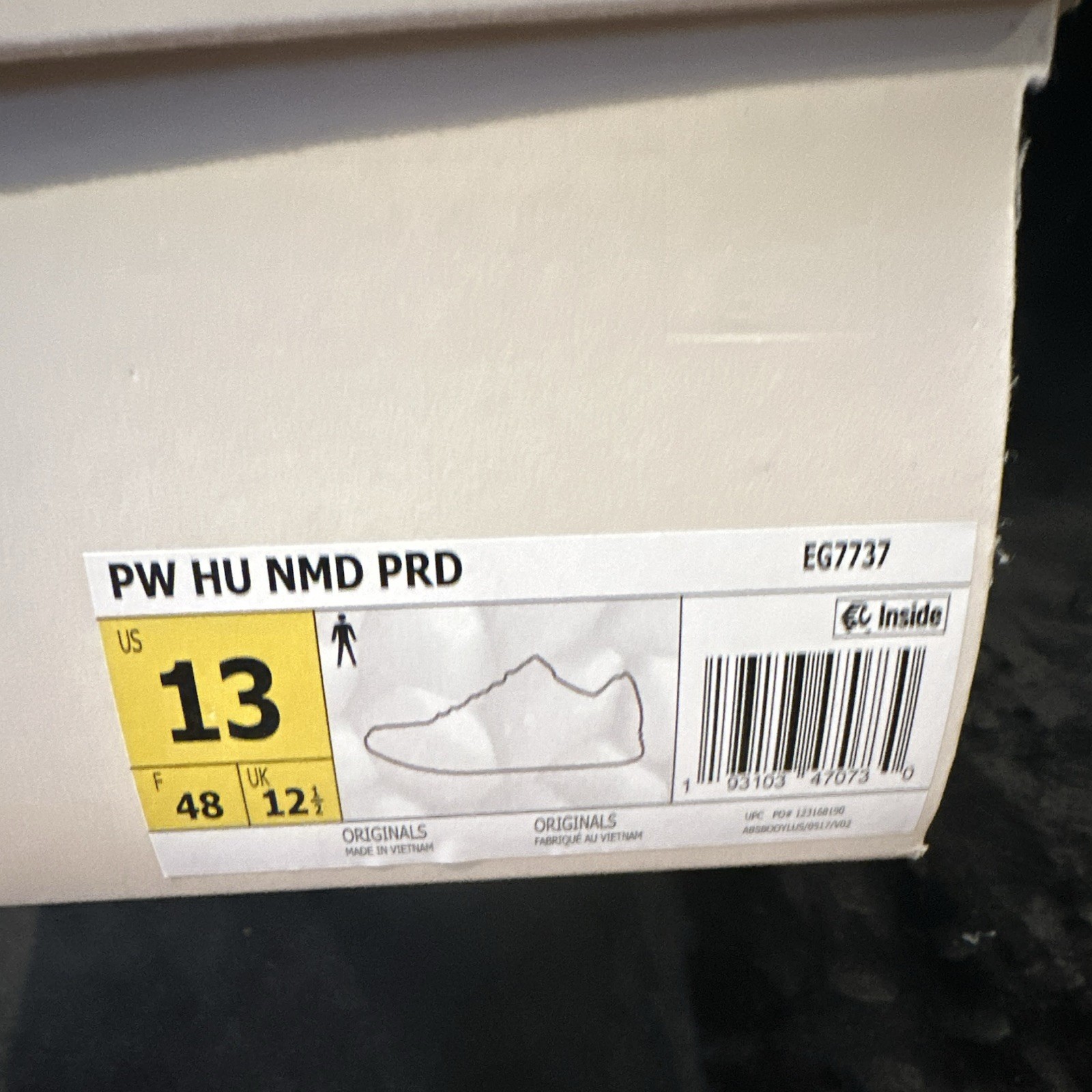 adidas Pharrell PW HU NMD Human Race Trail PRD Cream/Raw White EG7737 2019