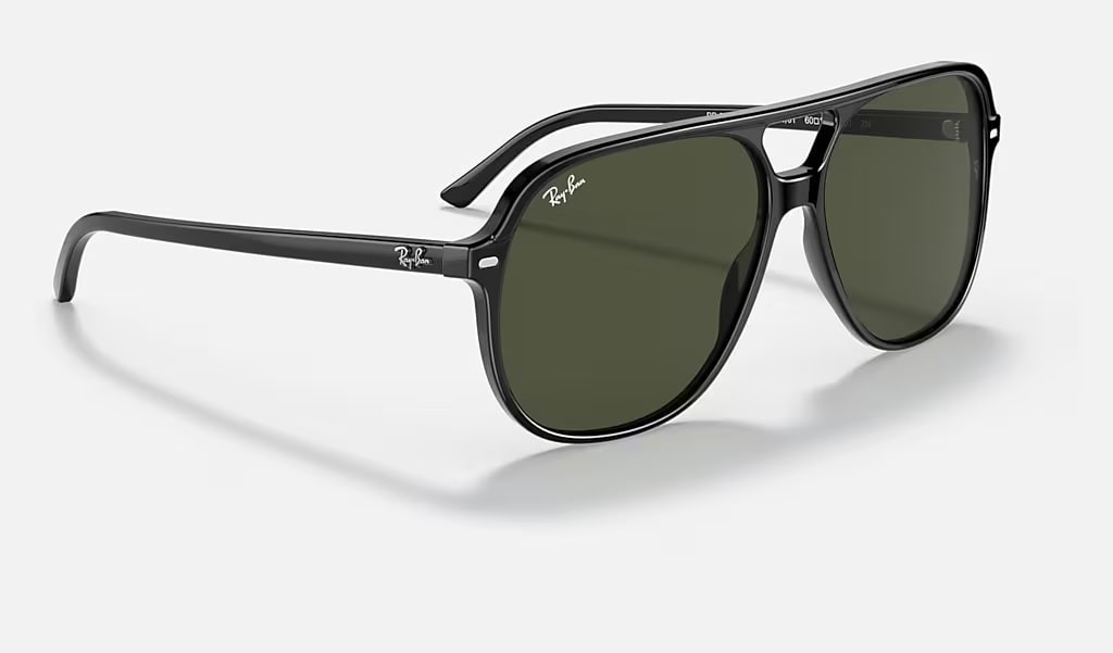 Ray-Ban Sunglasses RB2198 BILL 901/31 Black framed Green lens Unisex 57-17-145mm