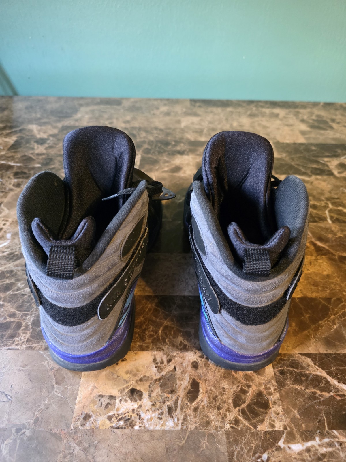 Size 12- Jordan 8 Retro Aqua 2015 Pre-owned