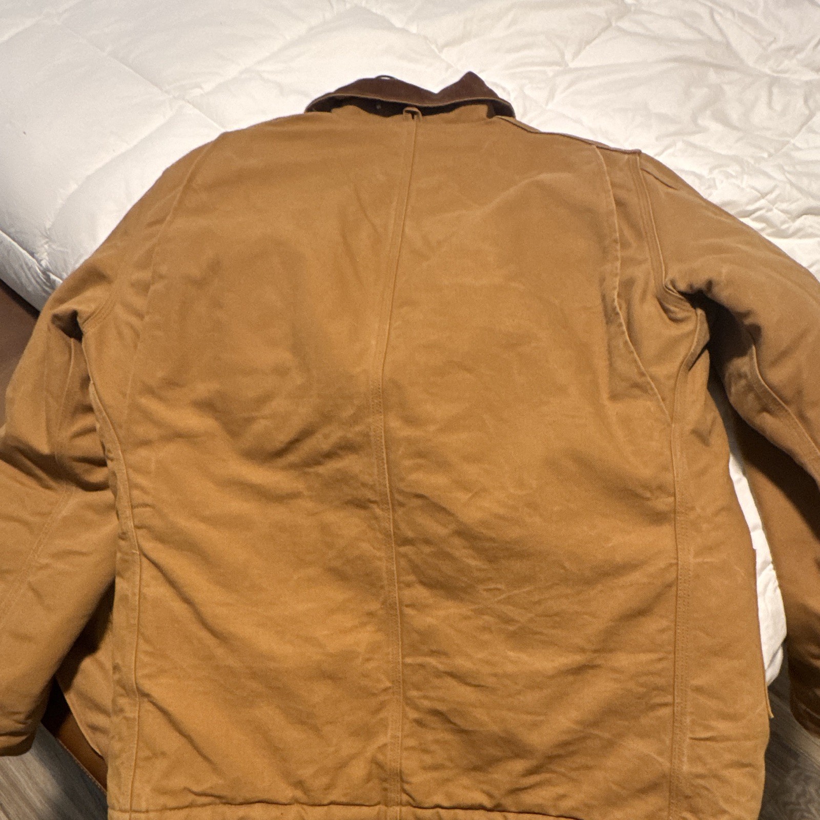 Carhartt Men’s Brown Work Jacket, Quilt Lined, full zip. XL – 2XL