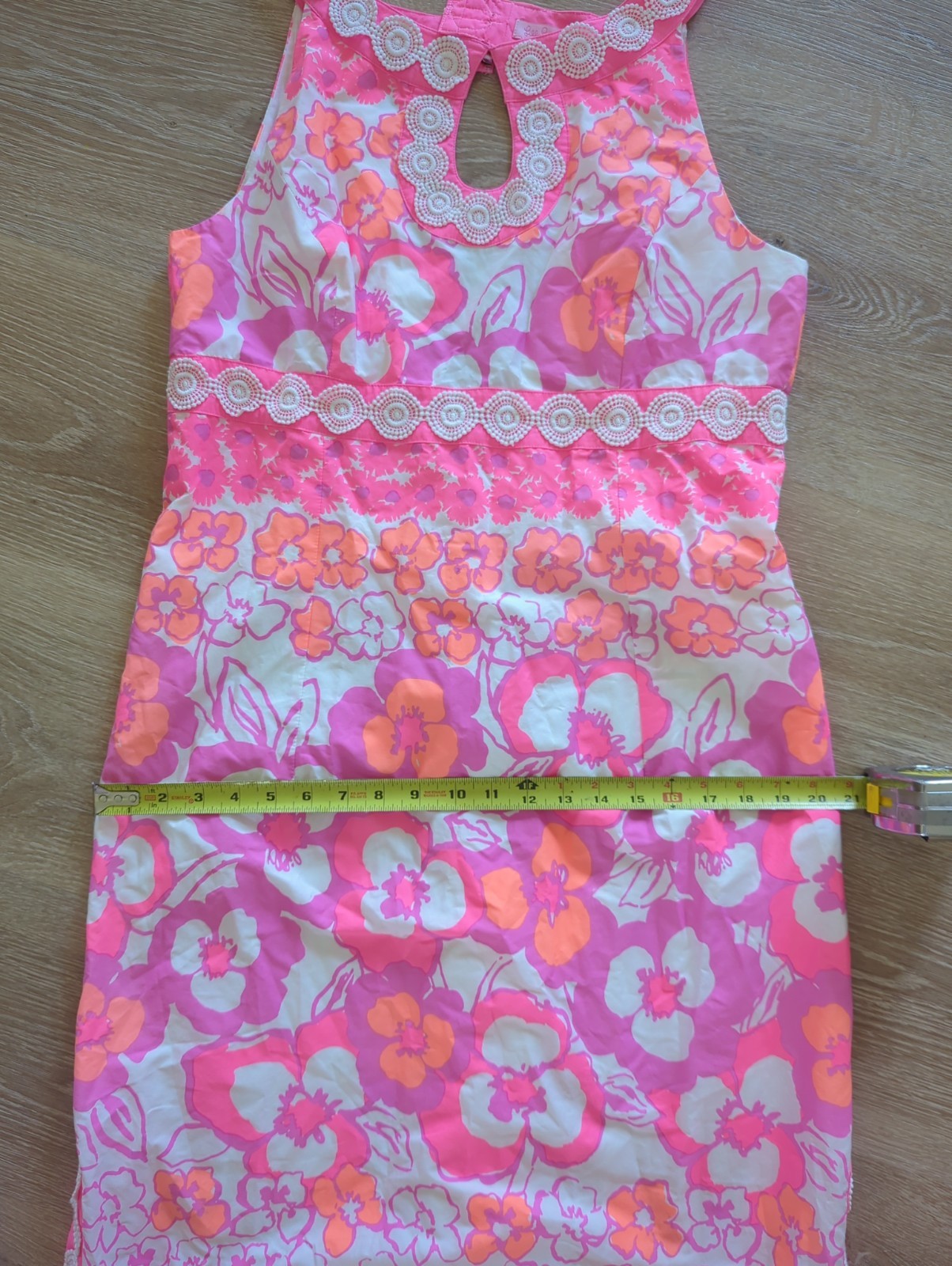LILLY PULITZER DIDI MAXI DRESS Pansy Dance neon Guipure crochet lace Vintage