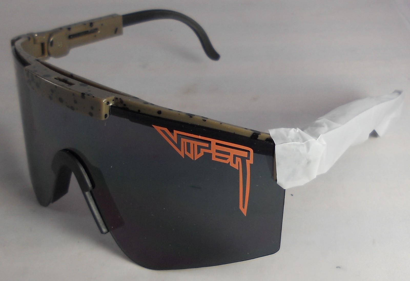 PIT VIPER Polarized Mirrored Wrap Beach Sunglasses Camo Speckle NEW