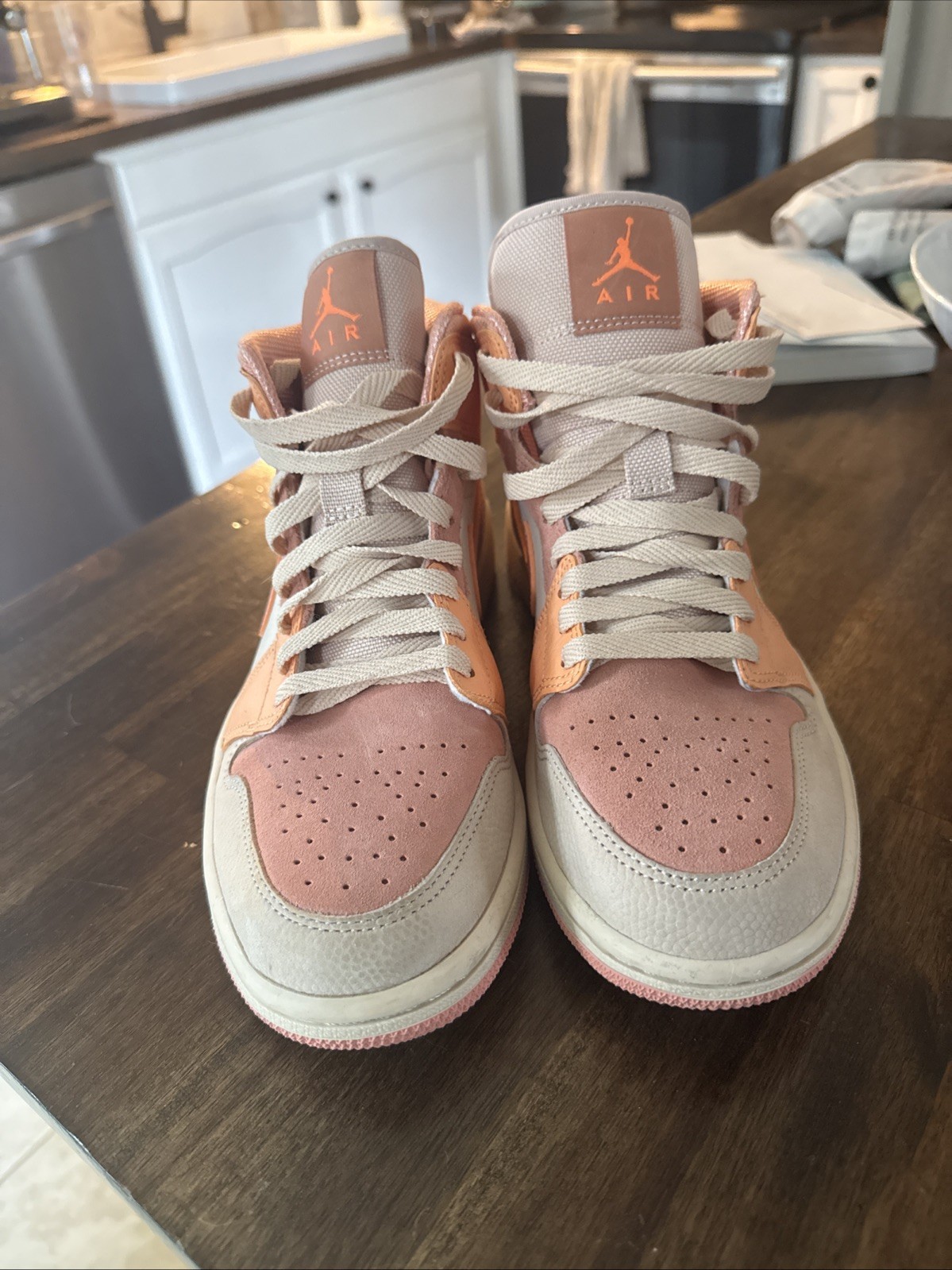 Size 8.5 – Air Jordan 1 Mid Apricot Orange