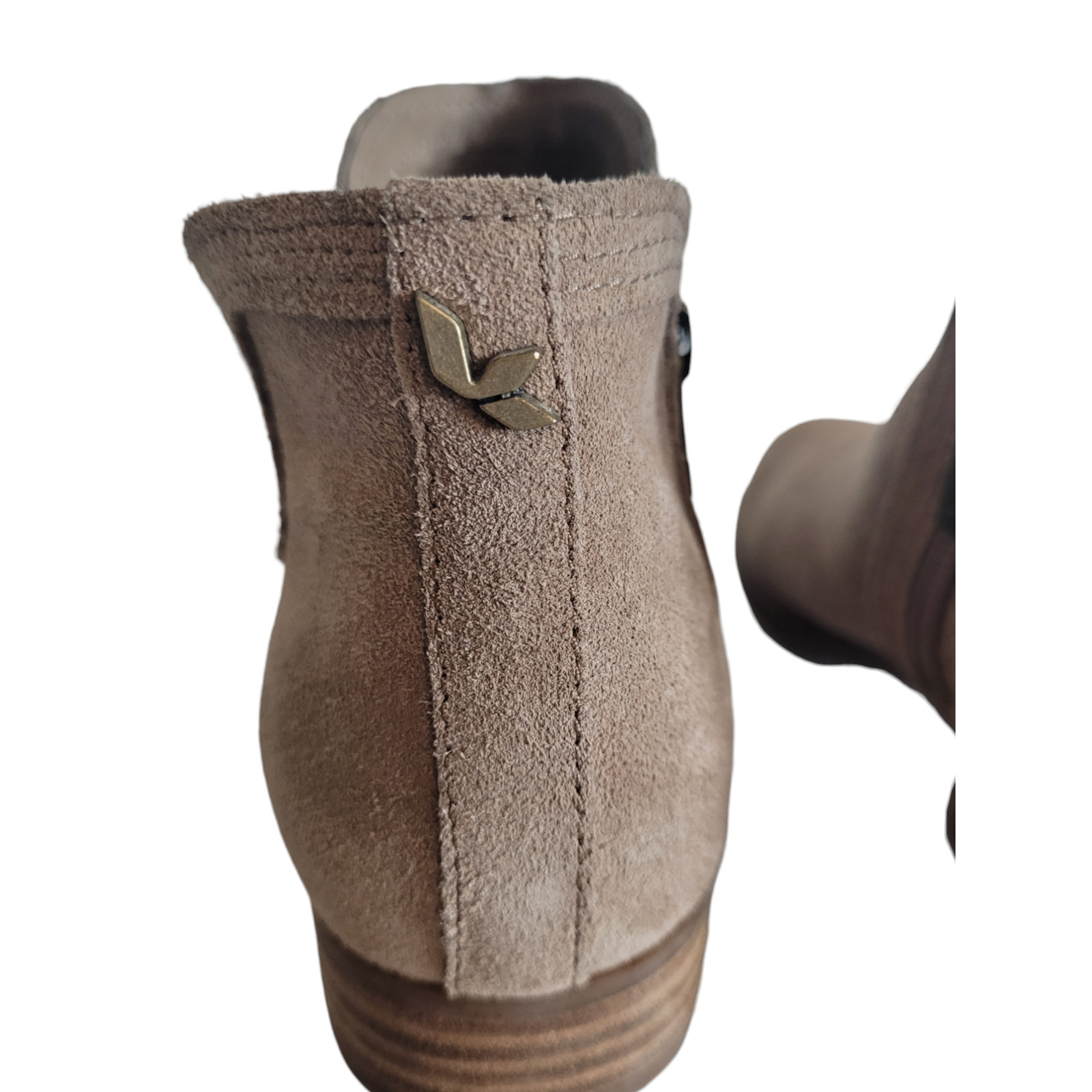 Koolaburra by UGGS Women’s Tan Side Zip Round Toe Ankle Booties Size 6