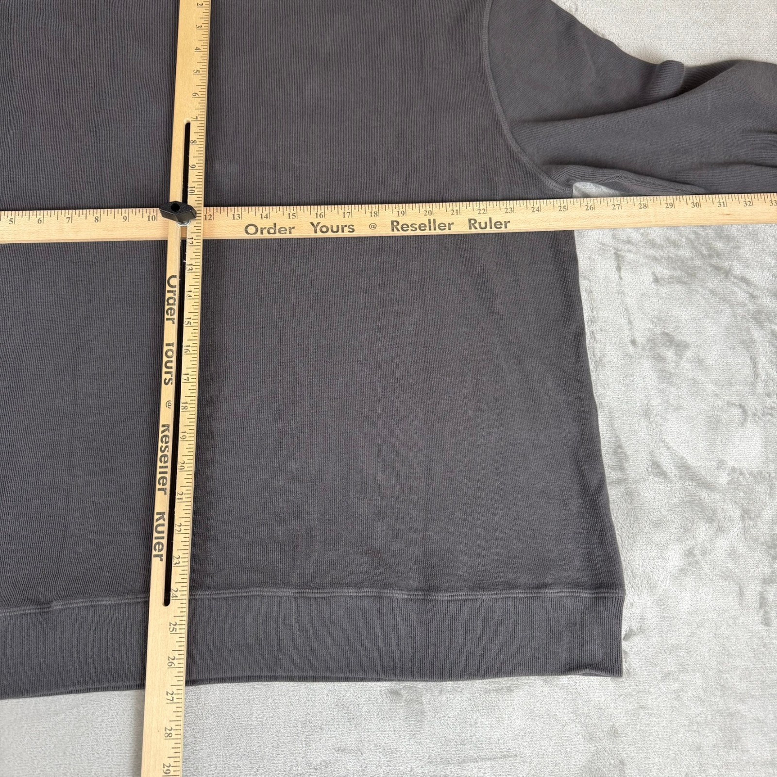 American Giant French Rib Half Zip Sweatshirt Men XL Charcoal Gray $120 USA NWOT