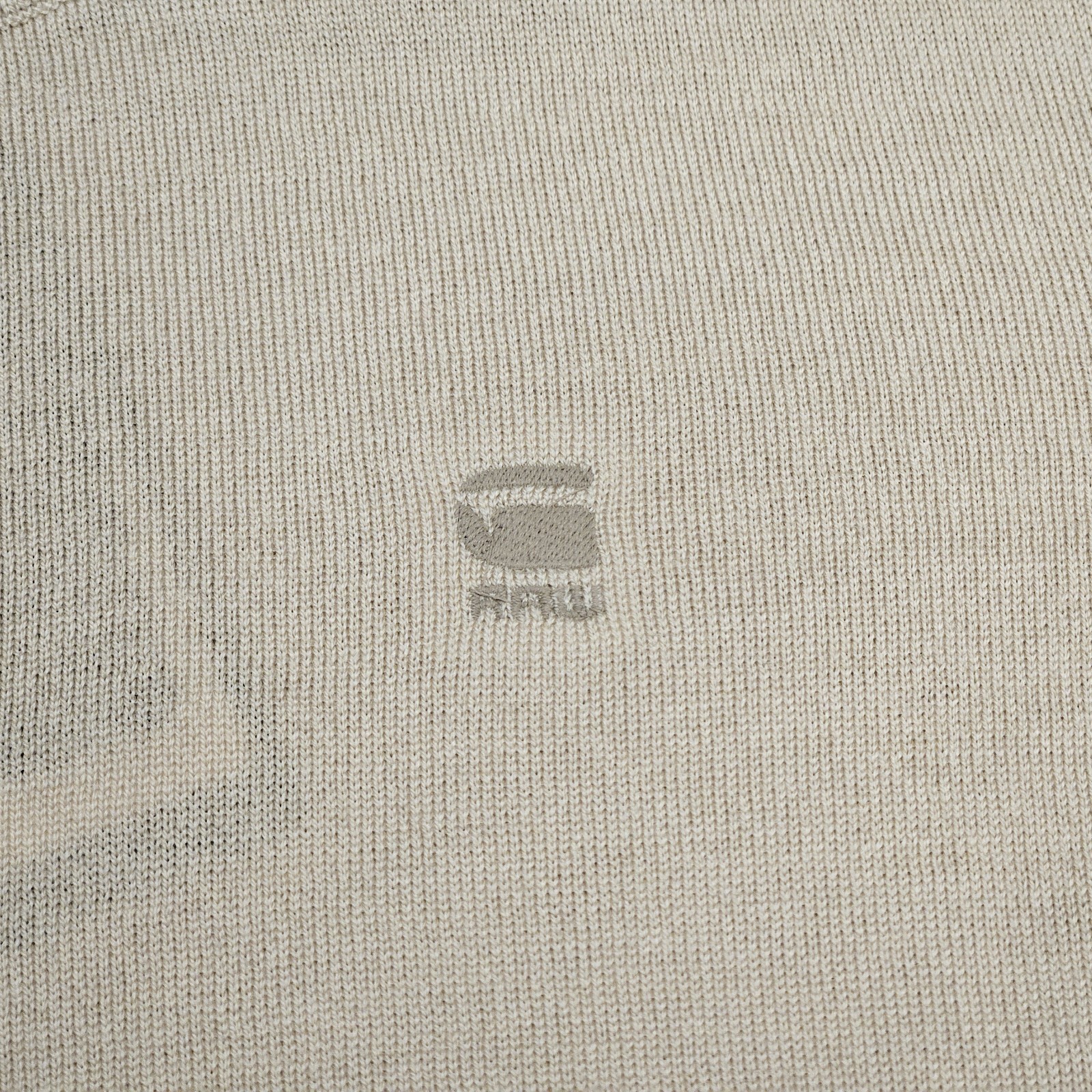 G-Star Raw Core Knit Sweater ‘Mushroom’ 100% Merino Wool – Size XL