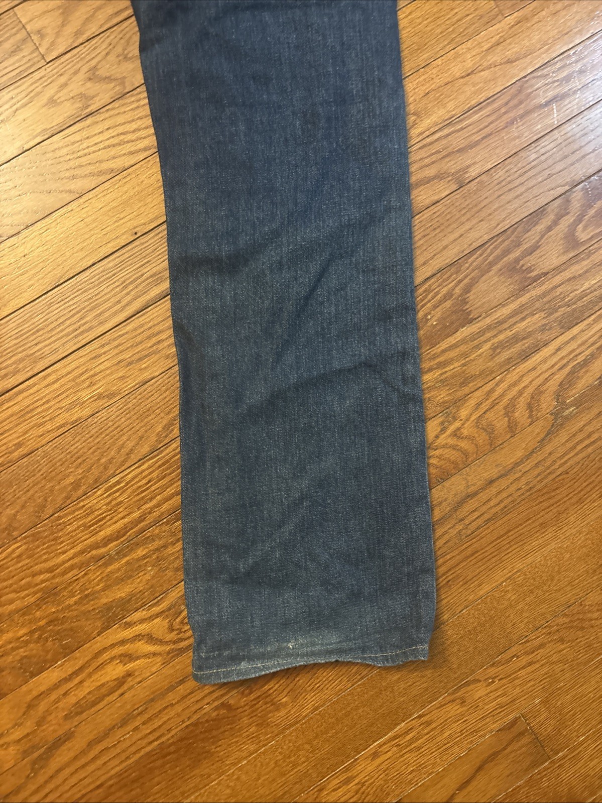 True Religion Straight Leg Blue Denim Jeans Stitching Logo Men’s Made USA Vtg