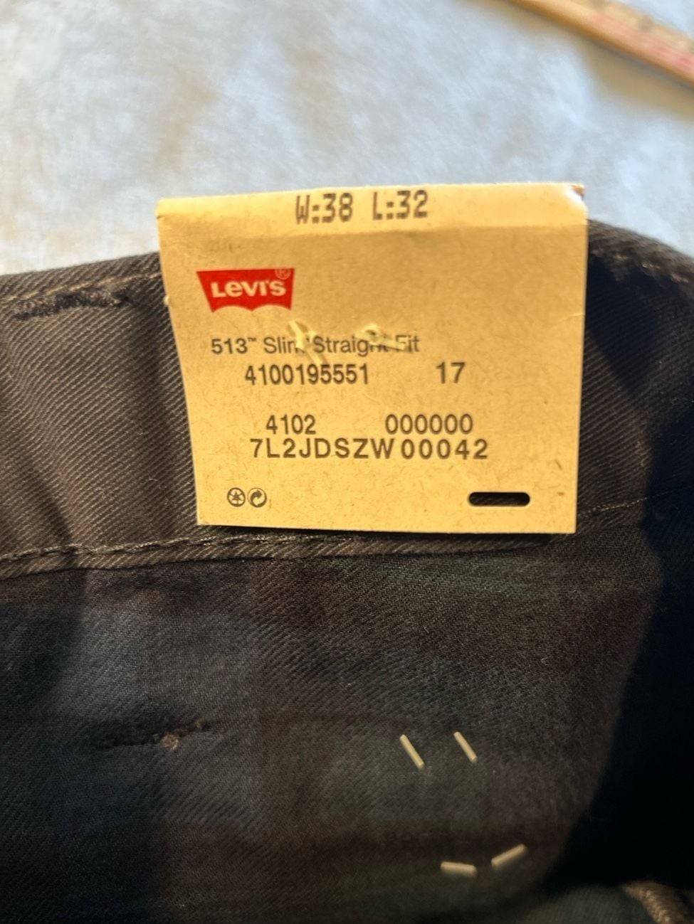 NWT Levi’s 541 Athletic Taper All Seasons Black Men’s Pants 38×32