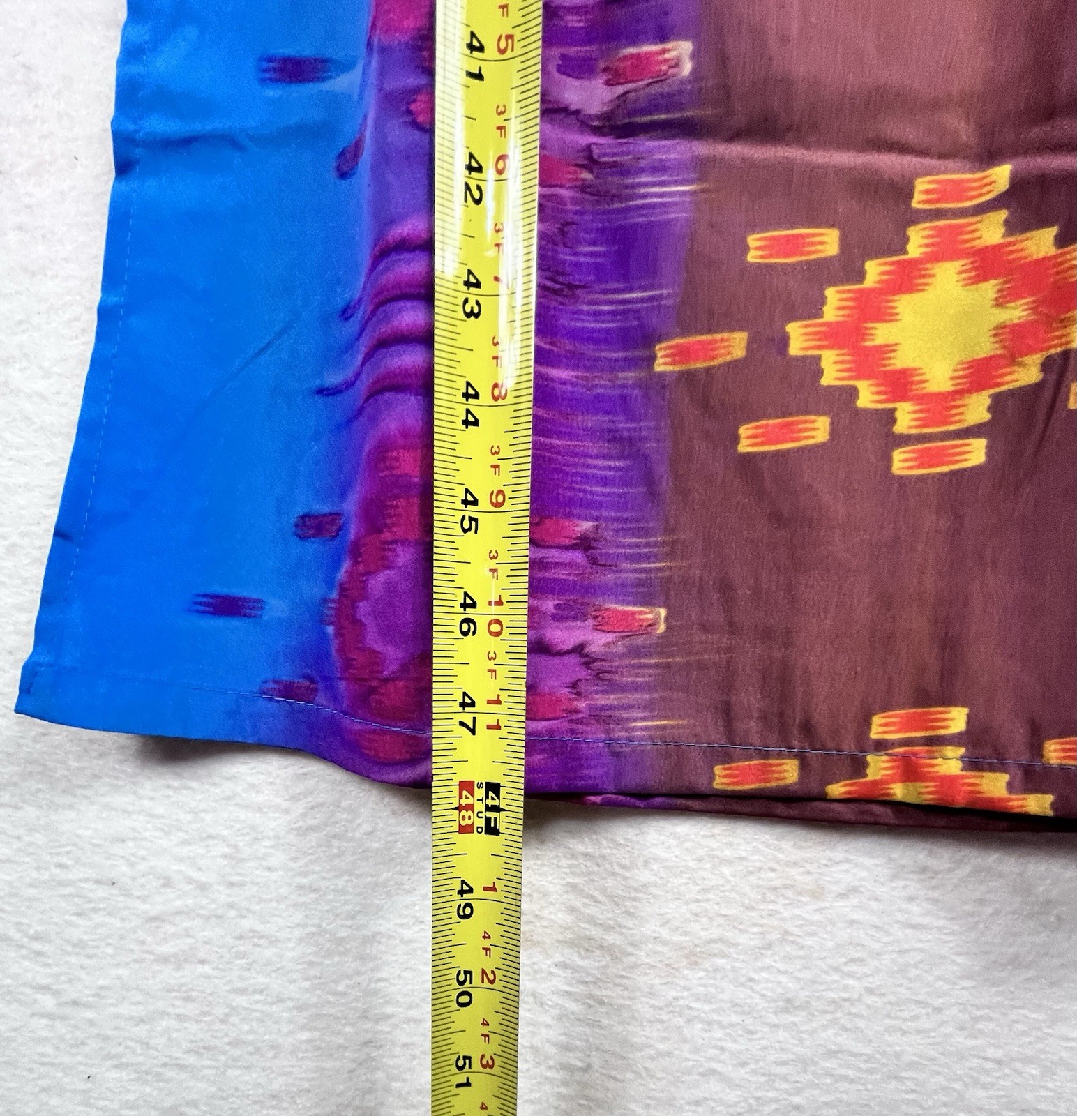 India Boutique Boho Maxi Dress Tube Top Sundress Free Size Southwest Ikat Print