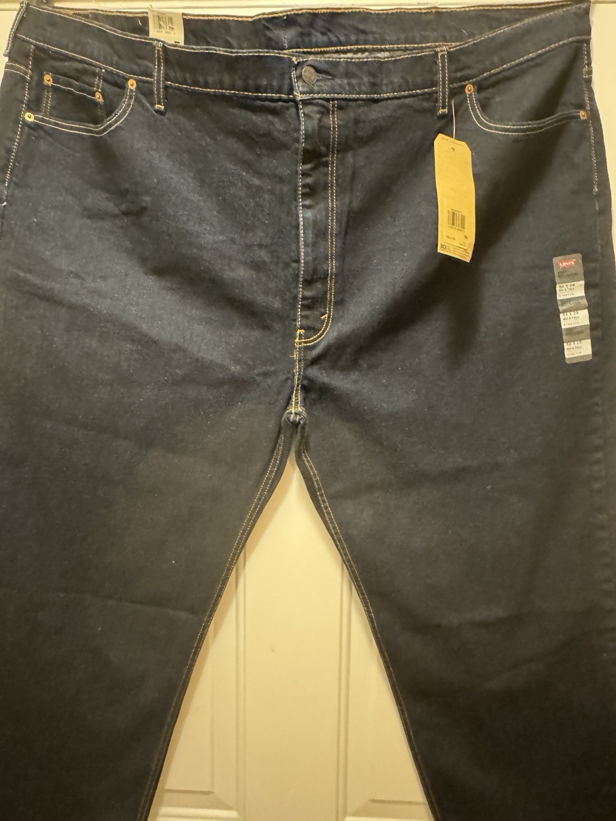 Levi’s 550 Relaxed Jeans Men’s 56×28 Big & Tall Stretch Dark Wash NWT B12#11