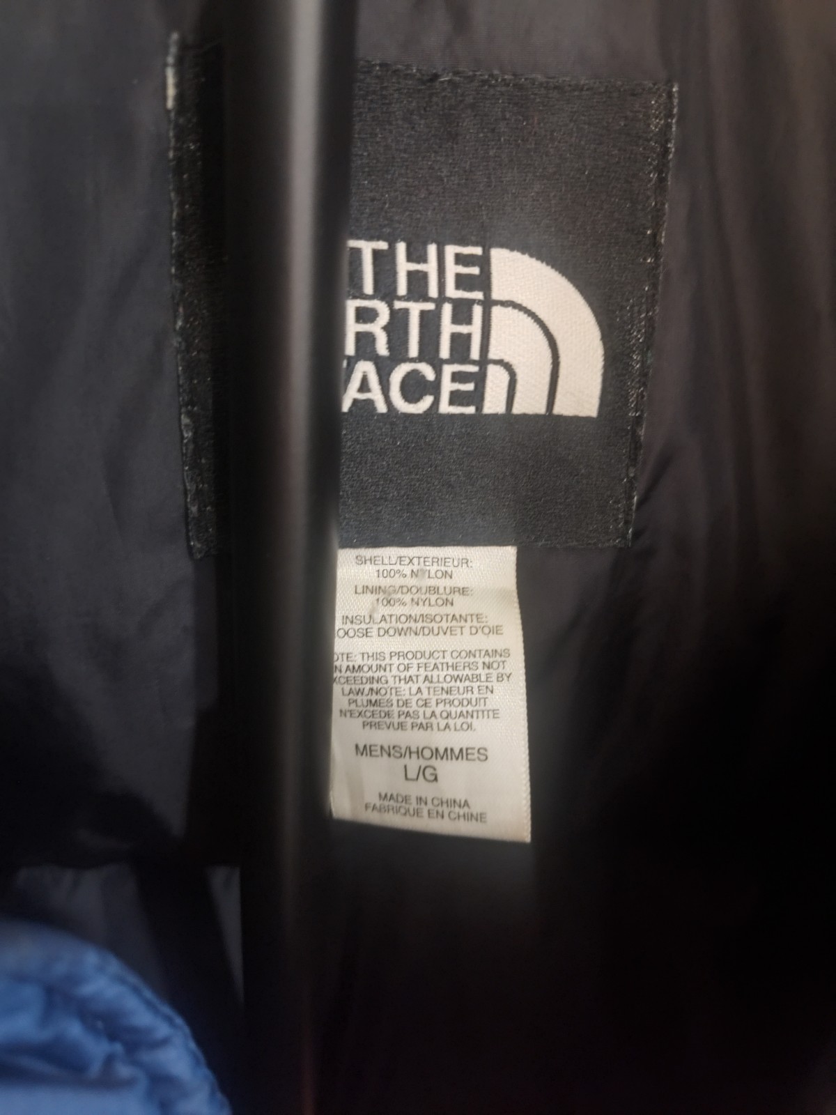 Mens The North Face Mens Retro Nuptse 700 Down Puffer Jacket Navy Blue
