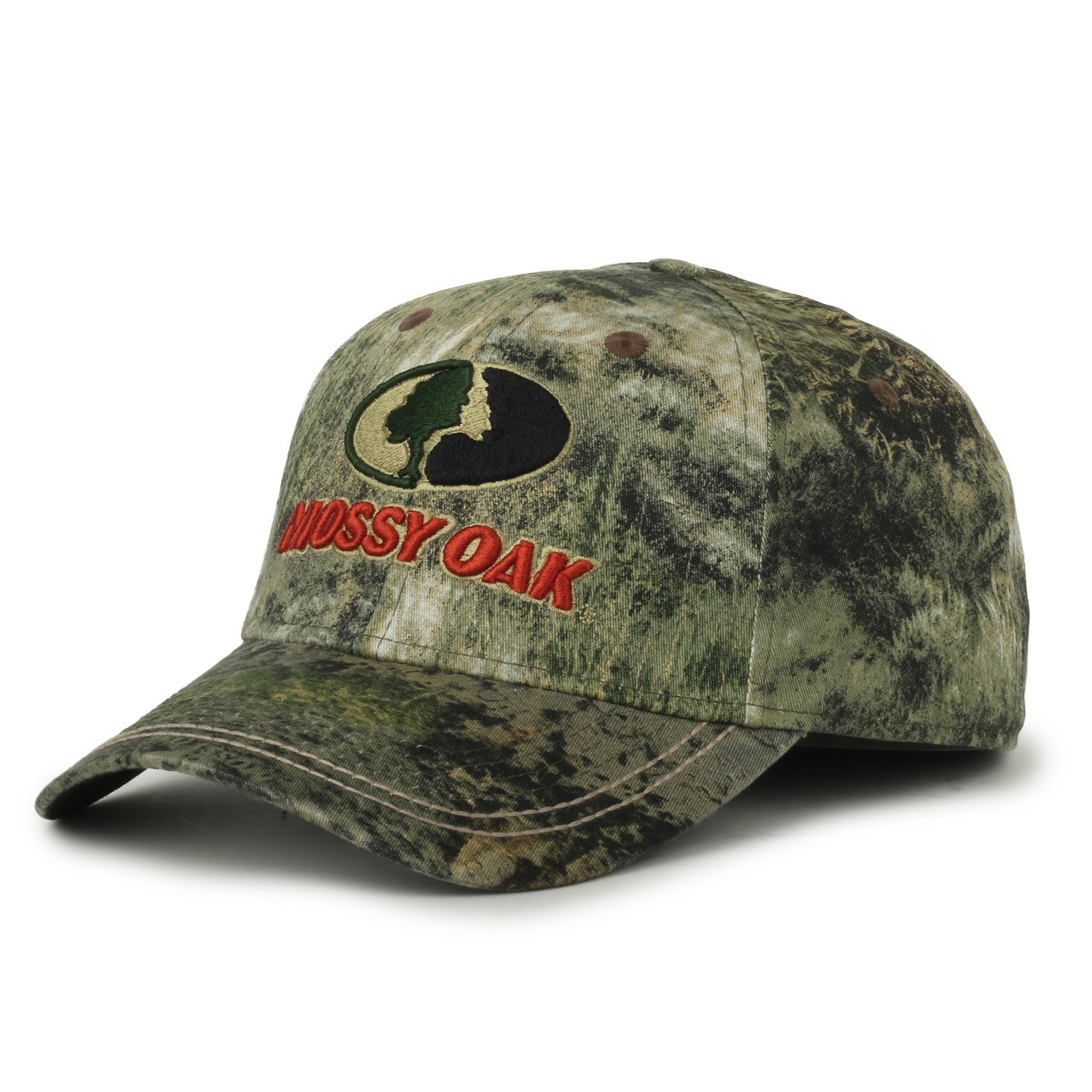 Mossy Oak Mountain Country Range Camo Cap Stretch Fit One Size Low Profile