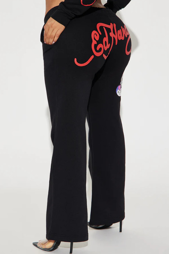 Ed Hardy NYC Wide Leg Pant – Black