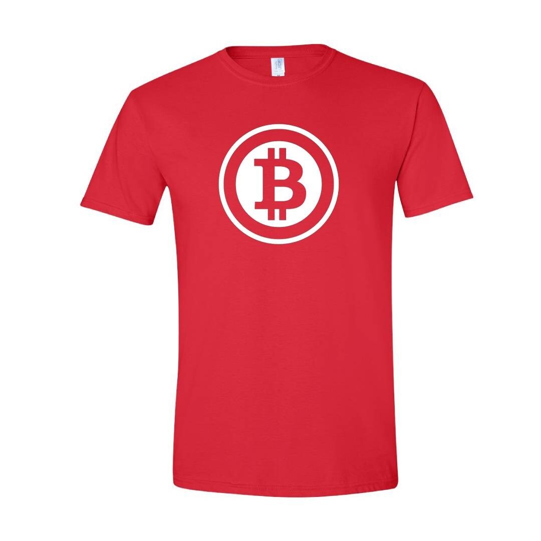 Bitcoin Logo Crypto Symbol Tshirt Cryptocurrency Tee Print DTF T-Shirt S/5XL