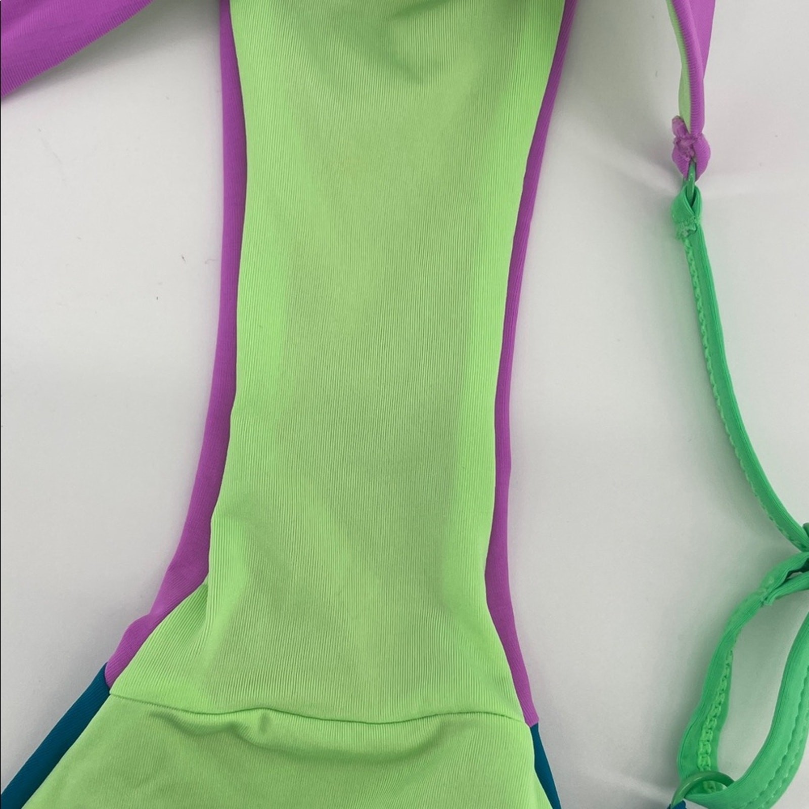 Oneone Swimwear Long Sleeve Top Set in Colorblock S D1