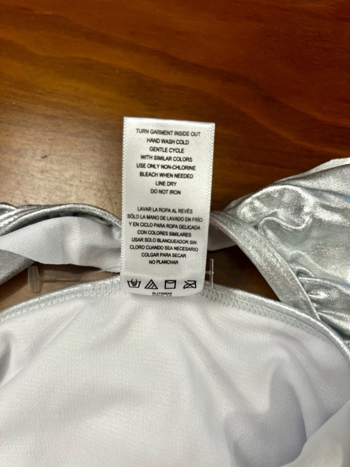 Betsey Johnson Girls Silver Unicorn Stars One Piece Swimsuit Size XL (14)