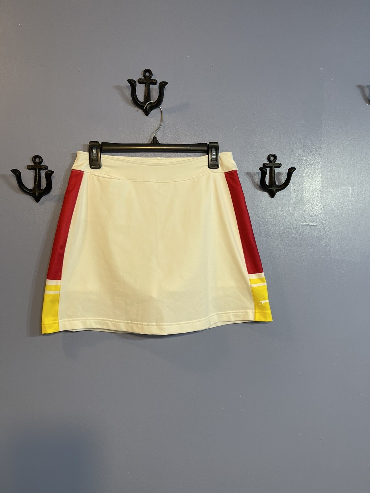 Slazenger Tennis Skirt/Skort White with Side Stripes Size Small