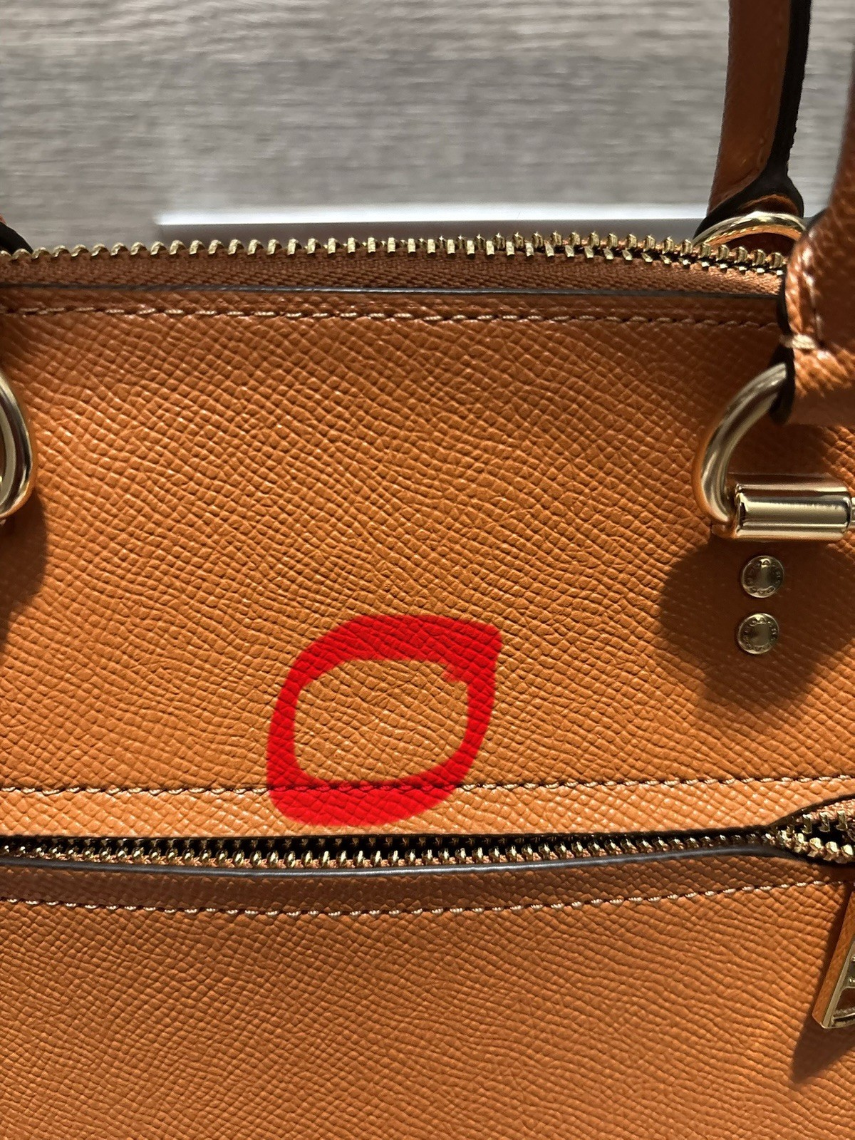 Coach Katy Pebbled Leather Satchel
