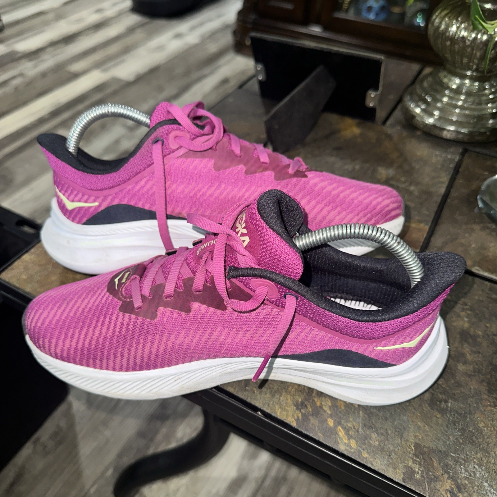 Hoka One One Shoes Womens 8 Solimar Festival Fuchsia Purple Running Sneaker