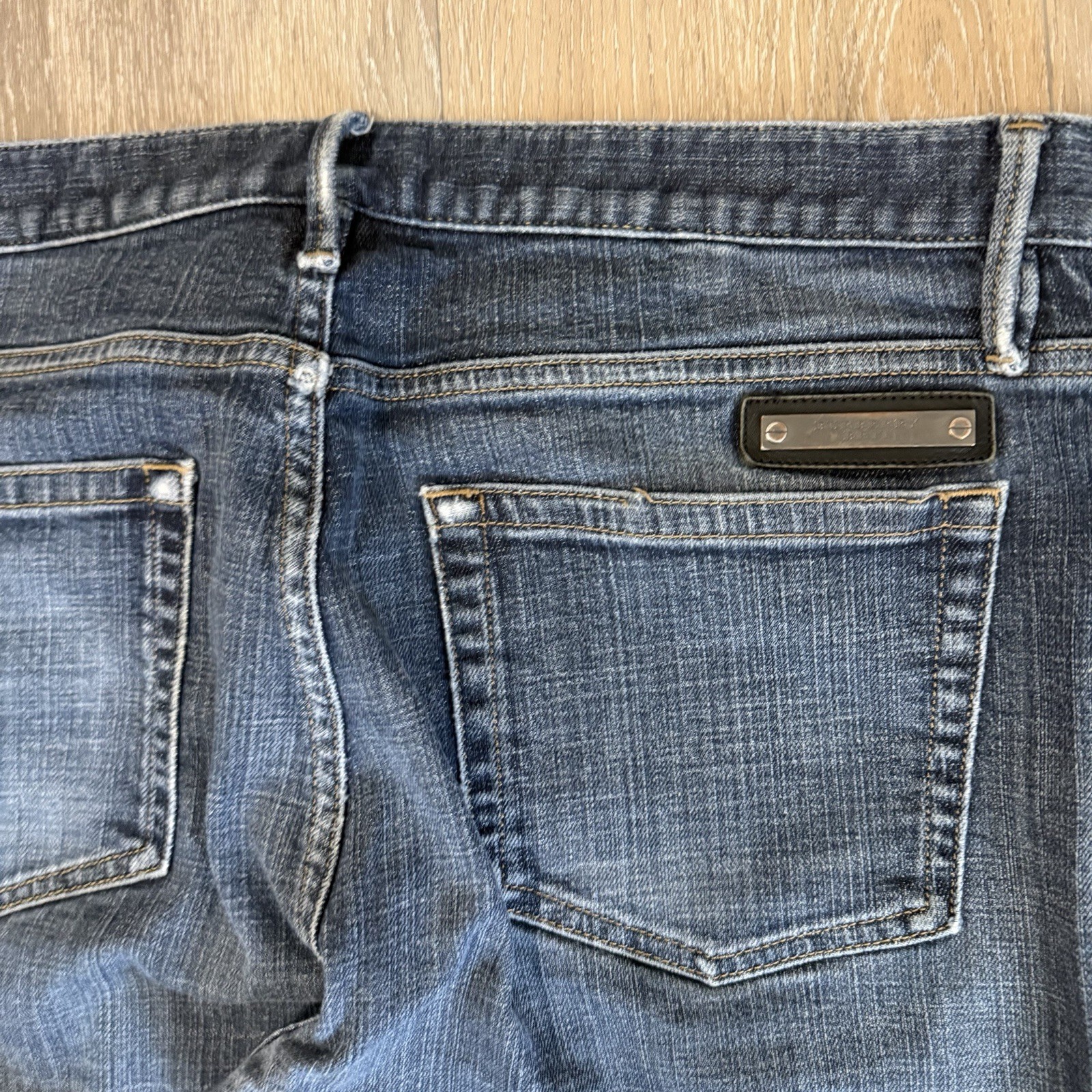 Burberry Brit Steadman Denim Jeans Men’s 36×30 Straight Fit Washed Distressed