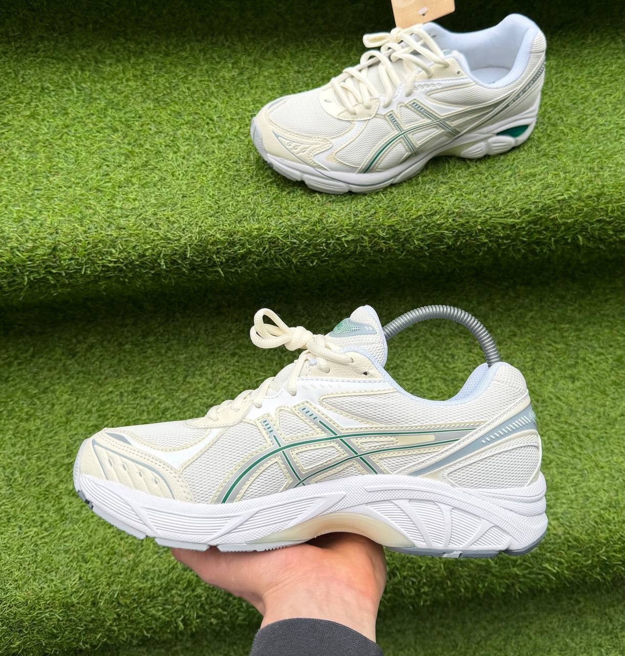 ASICS GT-2160 Men’s Running Shoes US9 Cream Jasper Green 1203A320-105