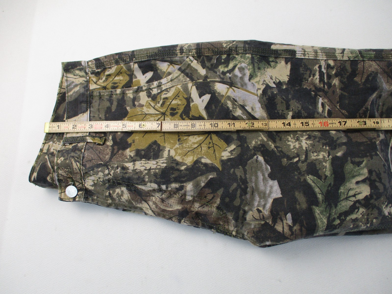 MNML Pants Mens Size 34 Y2K Green Camo Straight Leg Cotton Army 34×32