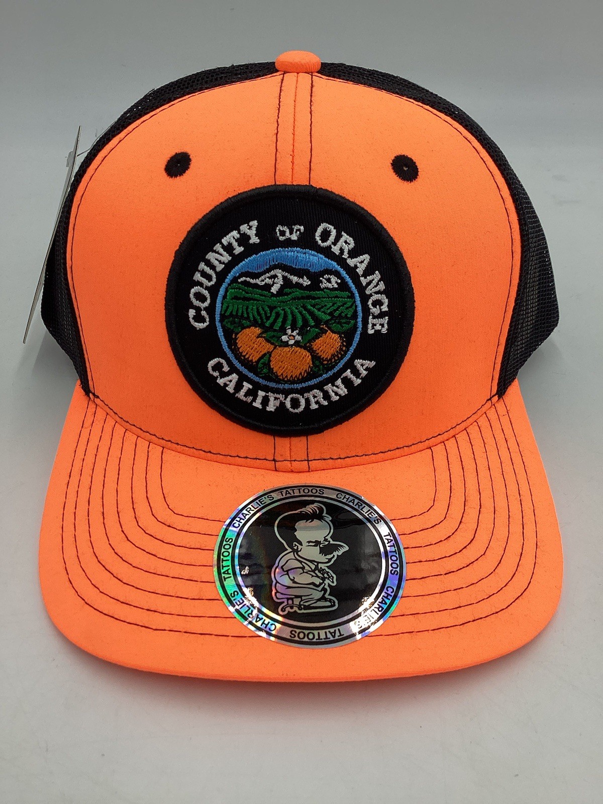 CALIFORNIA 714 ORANGE COUNTY “construction Worker” MESH TRUCKER SNAPBACK HAT
