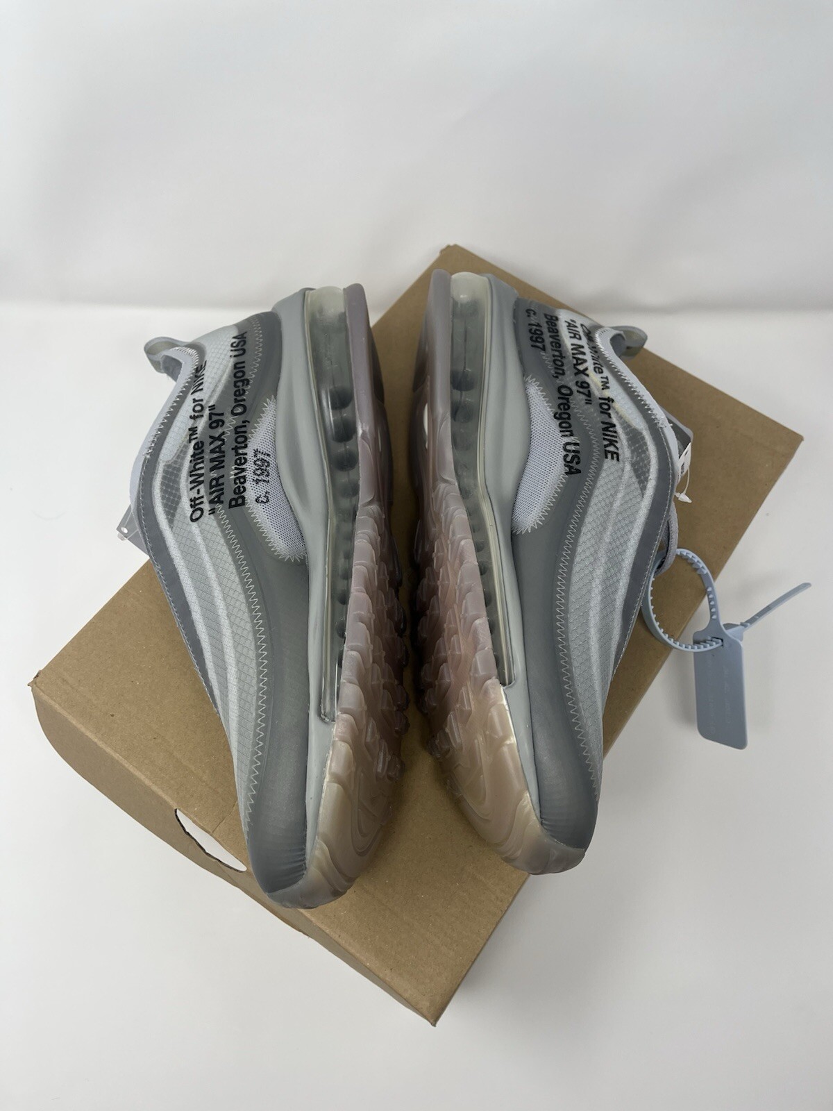 Nike Off-White x Air Max 97 Menta Size 9 Mens US AJ4585-101 BRAND NEW