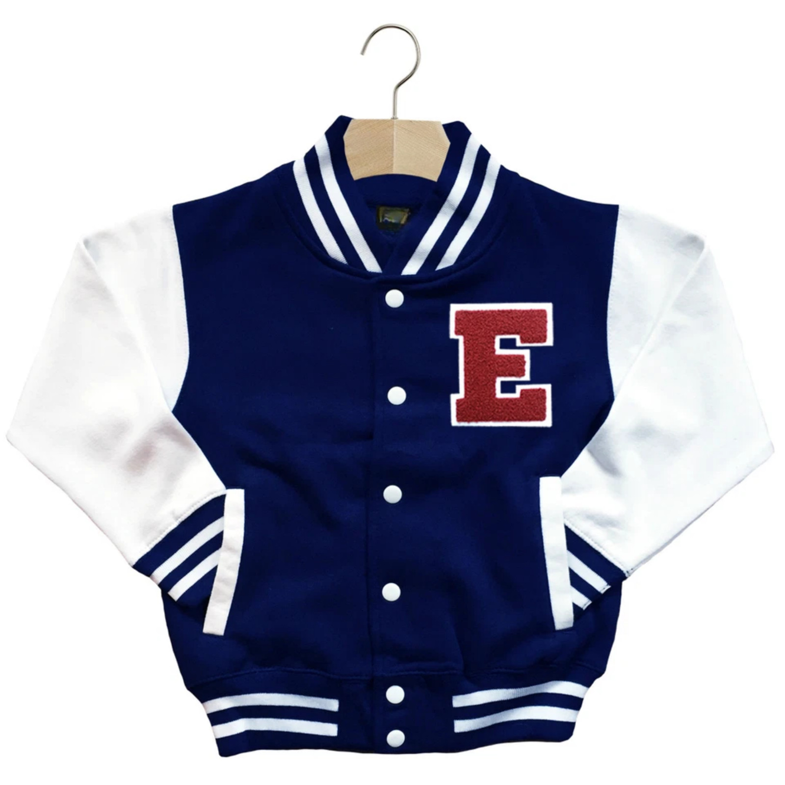 CLASSIC VARSITY BASEBALL JACKET UNISEX PERSONALIZED GENUINE US D COLLEGE LETTER