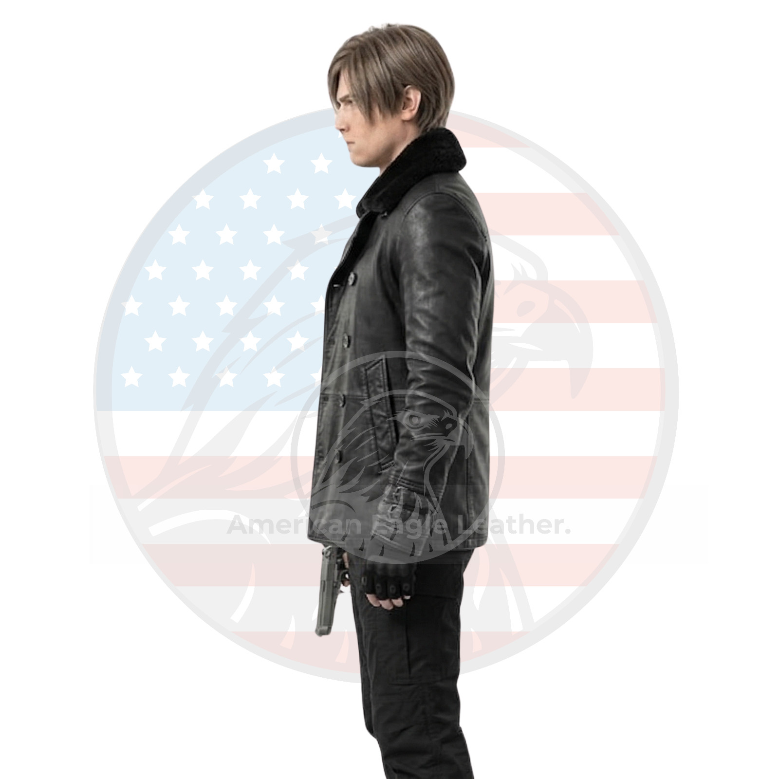 Men’s Cafe Racer Black Cowhide Leather Jacket Genuine Vintage Biker Motorcycle