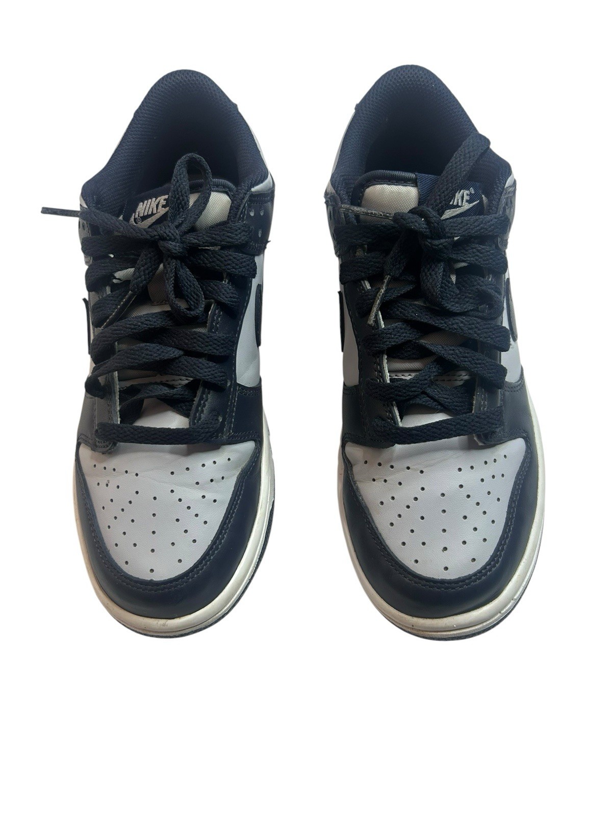 Nike Boys Low Top Georgetown Sneakers Black/Gray/White US 6.5Y CW1590-004 USED