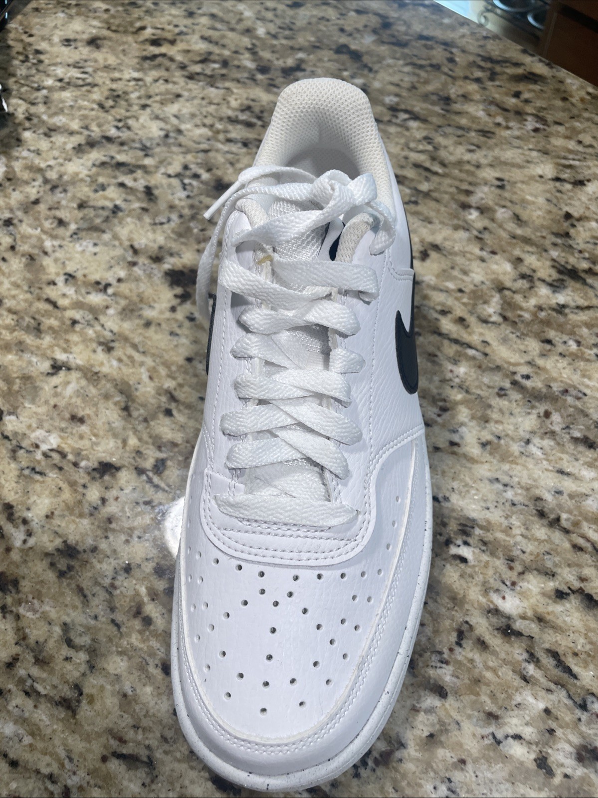 Size 6 – Nike Court Vision Next Nature Low White Black (Single Left Foot)