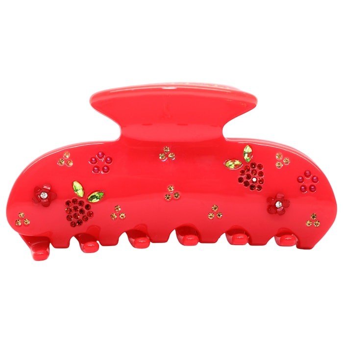Emi Jay Sweetheart Hair Claw Clip in Berry Beach Club