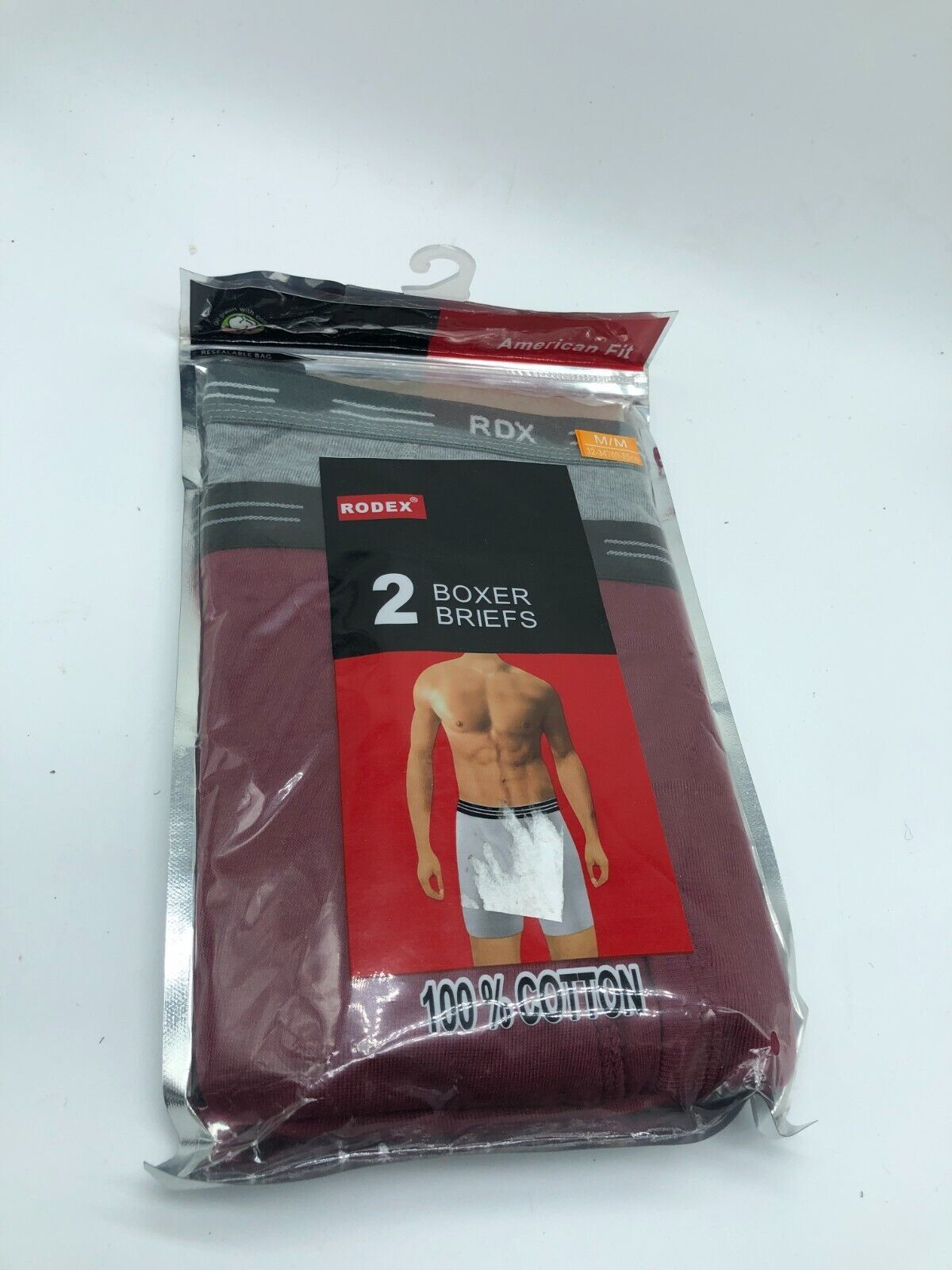 6 Pack Men’s 100% Cotton Boxer briefs ” Cotton & Classic & Tagless ” “S-4XL”