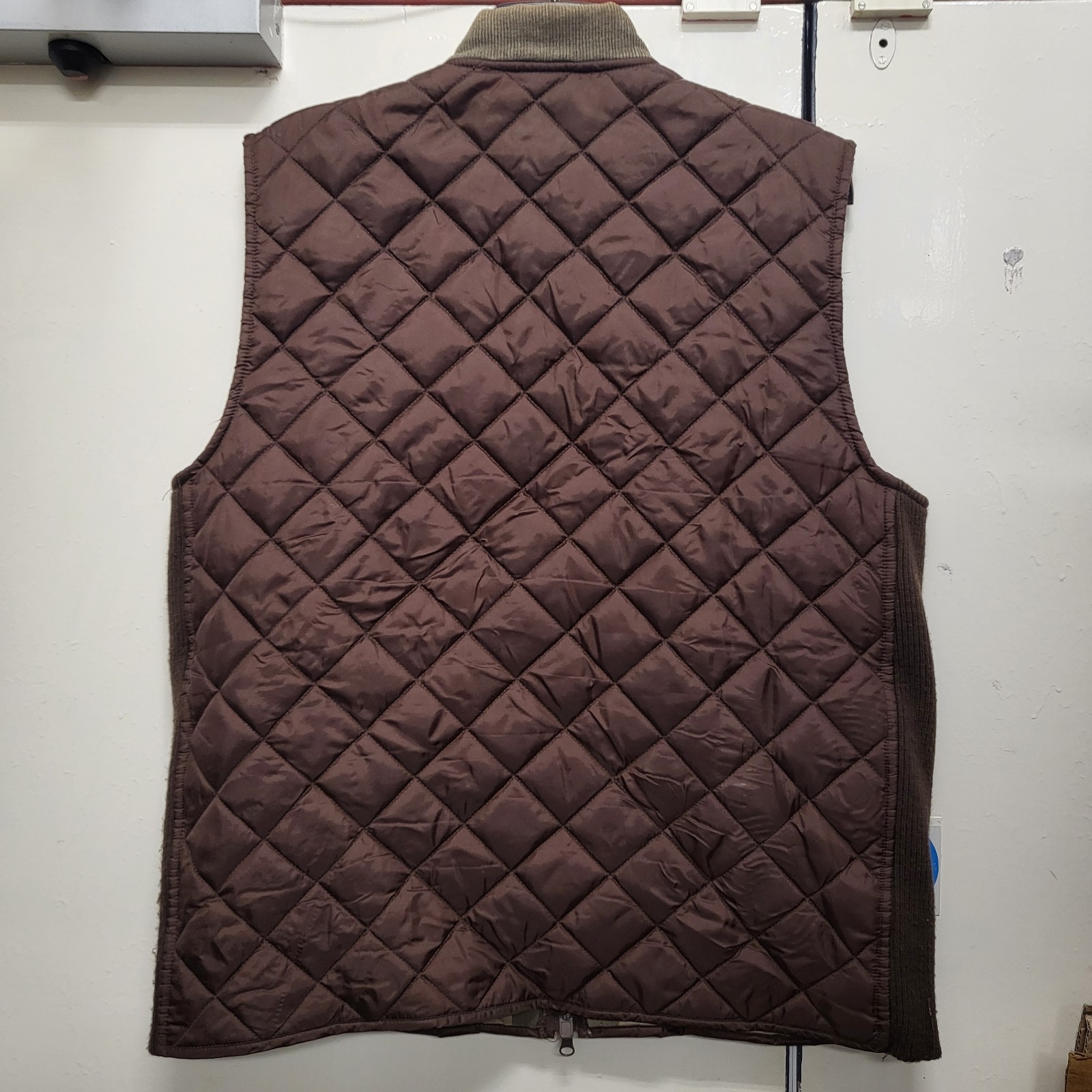 Sherwood Forest Padded Quilted Gilet Medium Brown/Green